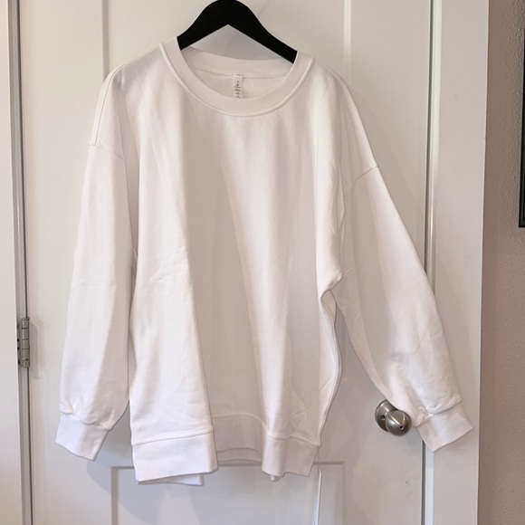 Lululemon Perfectly Oversized Crew Sweatshirt White Size 12 NOT NWT - Picture 5 of 7